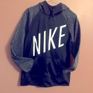 Nike dry-fit black and white hoodie